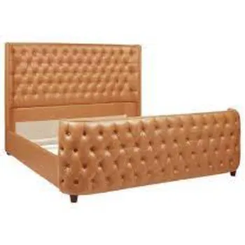 Easy To Place Leather Bed